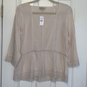 Loft Cream Blouse
